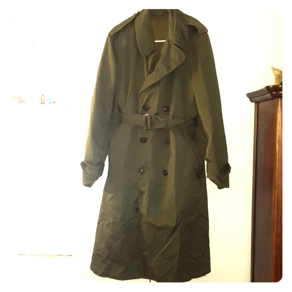 Miltary Trench Coat with Removable Liner